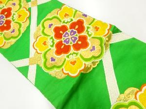 アンティーク　華紋模様織出し袋帯（材料）